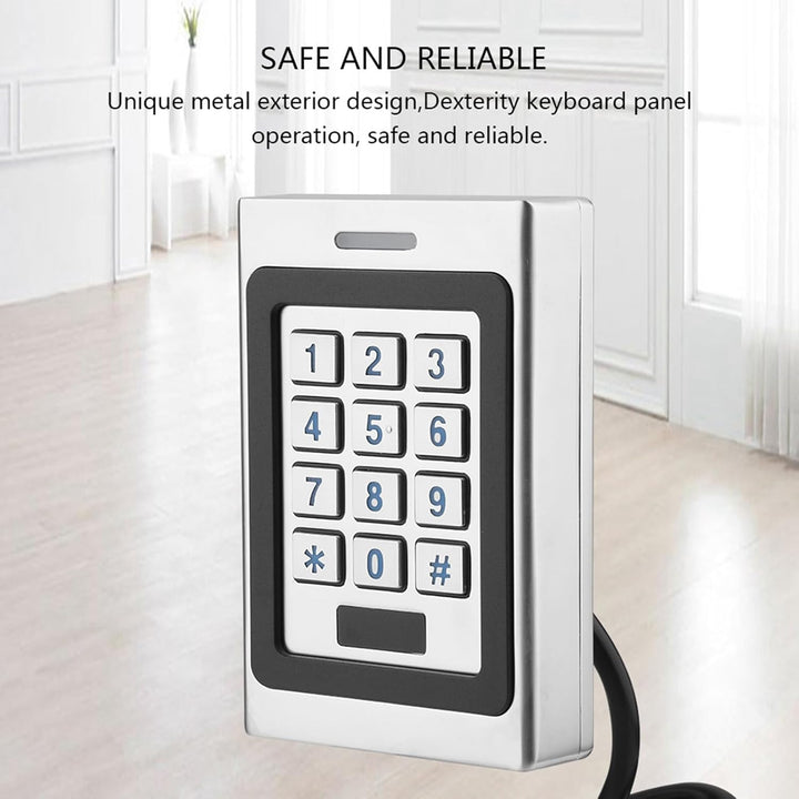 ASHATA RFID Türöffner Codeschloss, wasserdichte Tür Zutrittskontrollsystem Access Control System,RFI