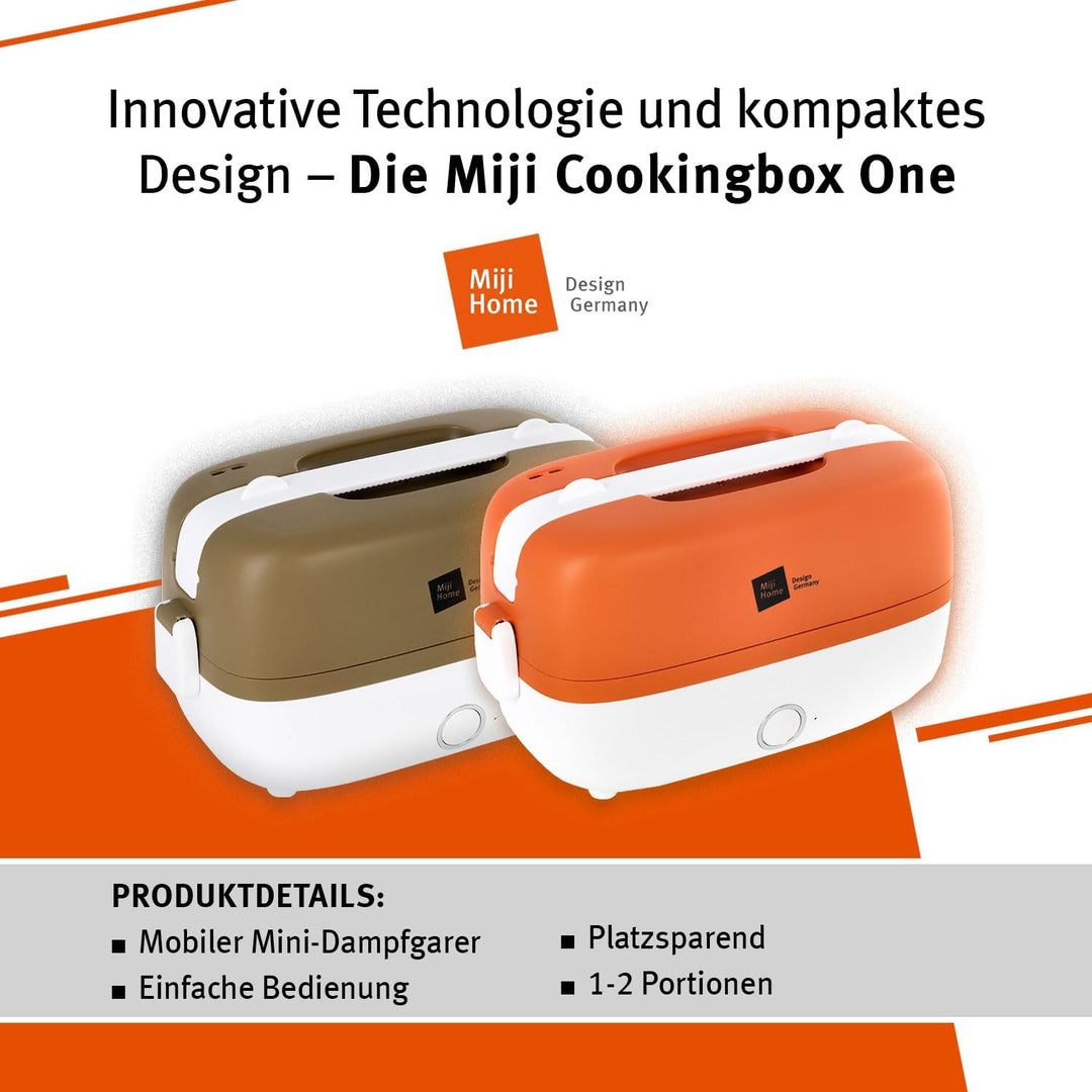 Miji Campingkocher,1Liter,250Watt,mobiler Dampfgarer, platzsparend,geräuschlos und geruchsfrei koche
