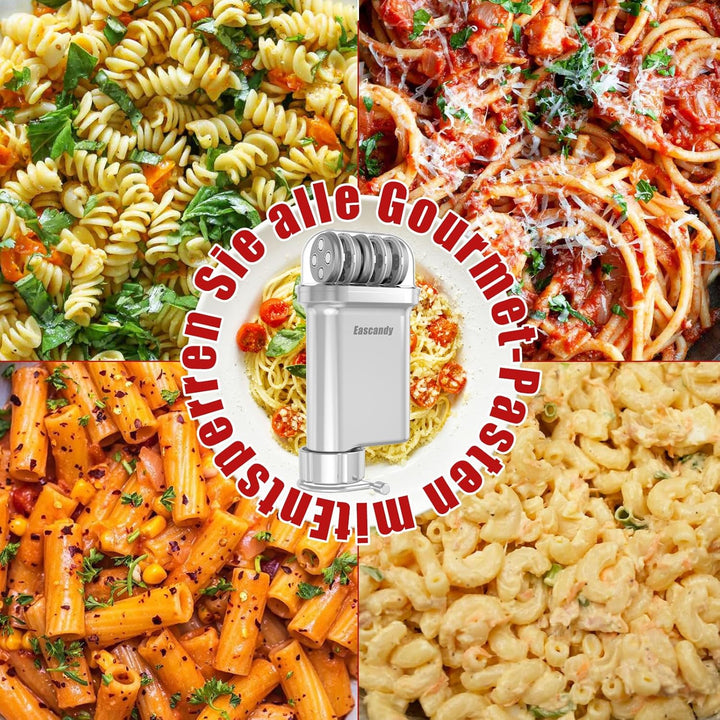 Metall Gourmet Pasta Press Aufsatz für KitchenAid Standmixer - Langlebiger Metall Pasta Maker Aufsat