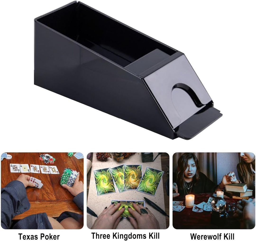 Kartenspender, Kartenschuh | 4/6-Deck-Poker-Dealer-Halter,Wiederverwendbarer Kartenverteiler für Spi
