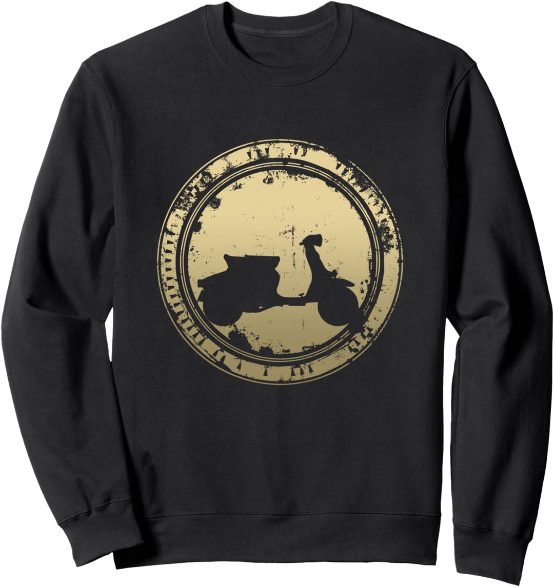 Vintage Motorroller Scooter Moped retro für Rollerfahrer Sweatshirt