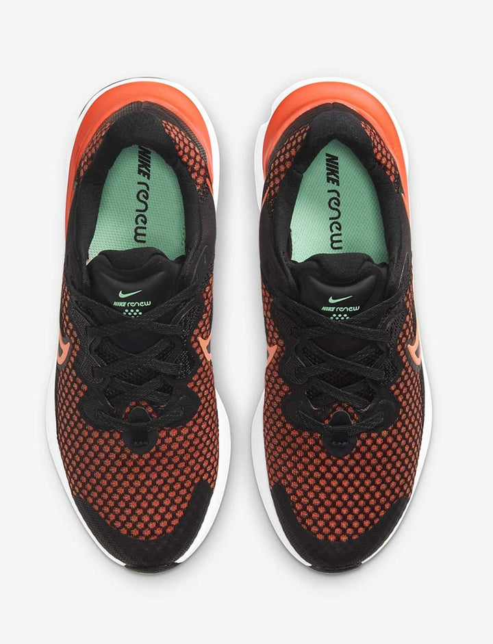 Nike Unisex Kinder Renew Run 2 (Gs) Laufschuh 36 EU Black Chile Red Hyper Crimson Green Glow White D