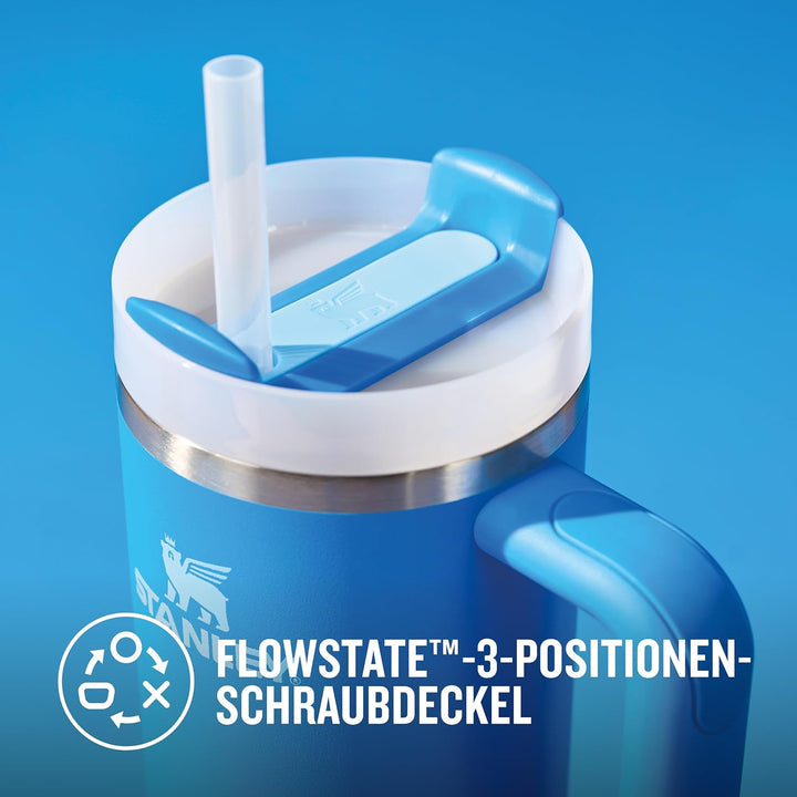 Stanley Quencher H2.0 Flowstate Trinkflasche Mit Strohhalm - Thermobecher Kühlt 9-11 Stunden - 40-48