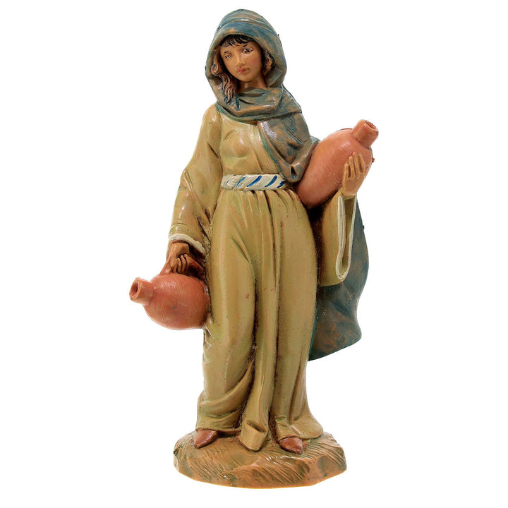 Holyart Hirtin mit Krüge Fontanini Krippe, 12 cm