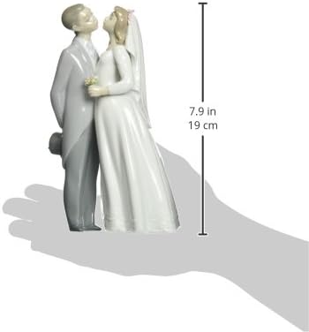 LLADRÓ Paar Figur Der Hochzeitskuss. Paar. Porzellan.