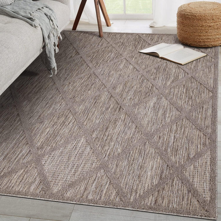 carpet city In-&amp; Outdoor Teppich - 240x340 cm - für Innen-&amp; Aussenbereich - Wetterfest Balkon-Teppic