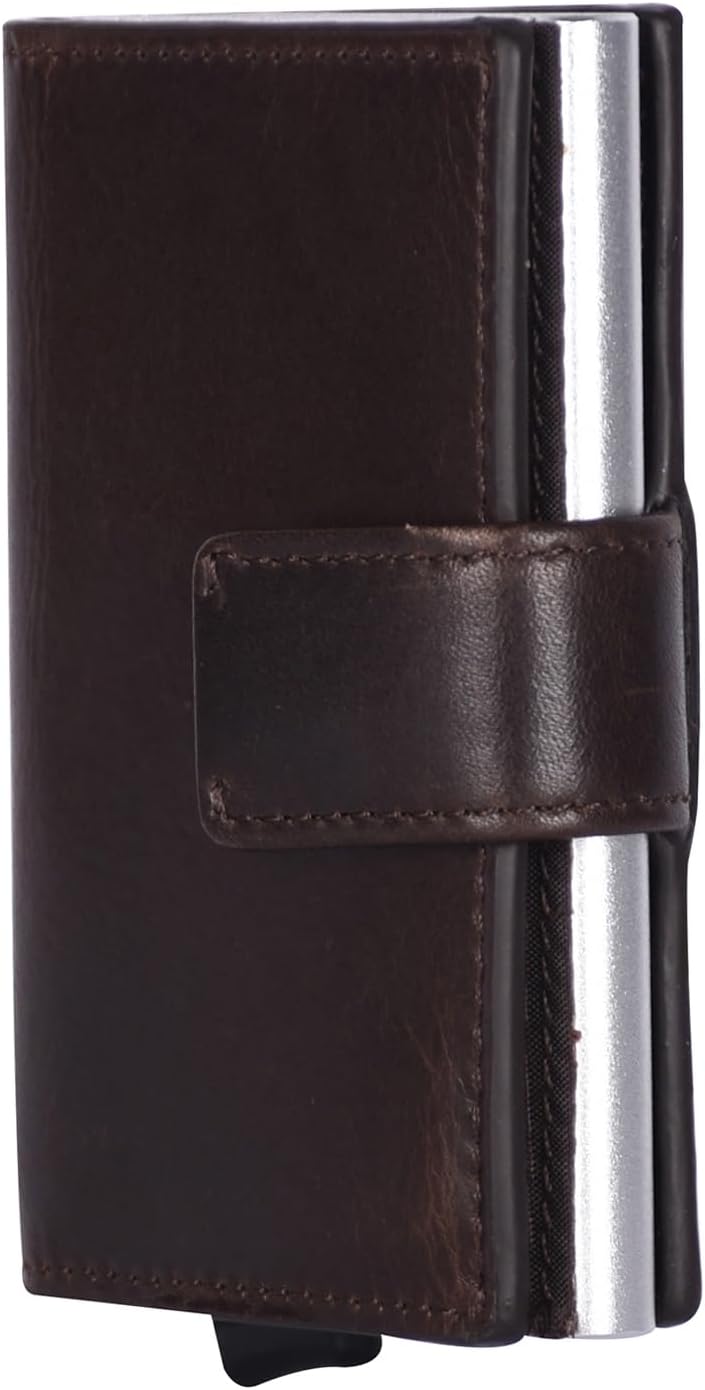 Maitre - birkheim c-Three Kreditkartenetui aus Leder - Kartenhalter für bis zu 6 Karten, Münzfach, D