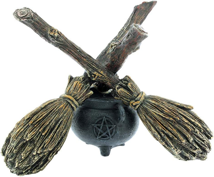 Nemesis Now B1867F6 Besenstiel Kristallkugel Kristallkugelhalter 16cm braun