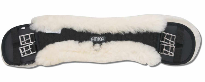 AMKA Sattelgurt Kurzgurt Dressurgurt aus Lammfell anatomisch Mondgurt 70, 70