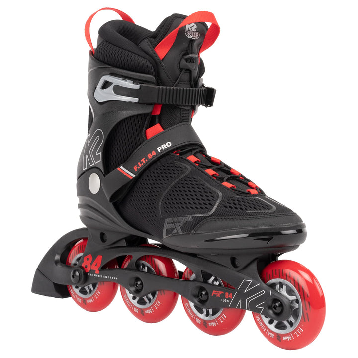 K2 Skates Herren Inline Skates F.I.T. 84 PRO, black - red, 30G0515 EU: 40 (UK: 6.5 / US: 7.5) black