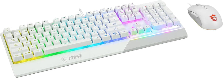 MSI Vigor GK30 Combo White DE GK30 Gaming Tastatur und GM11 Gaming Maus (kabelgebunden, Plunger Swit