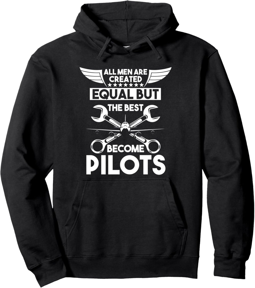 Die besten Männer werden Piloten Flugzeug Pullover Hoodie