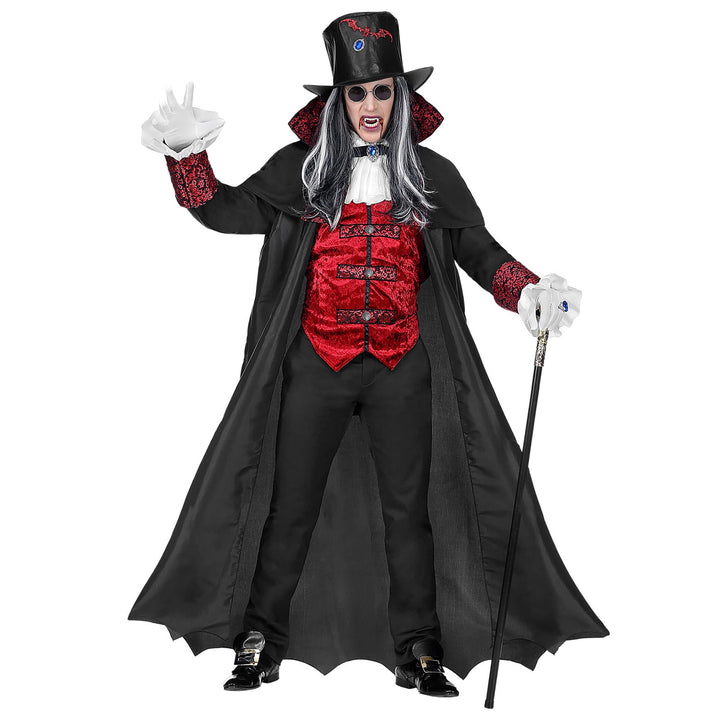 "VAMPIRE LORD" (long coat with vest and jabot, top hat) - (XL), XL