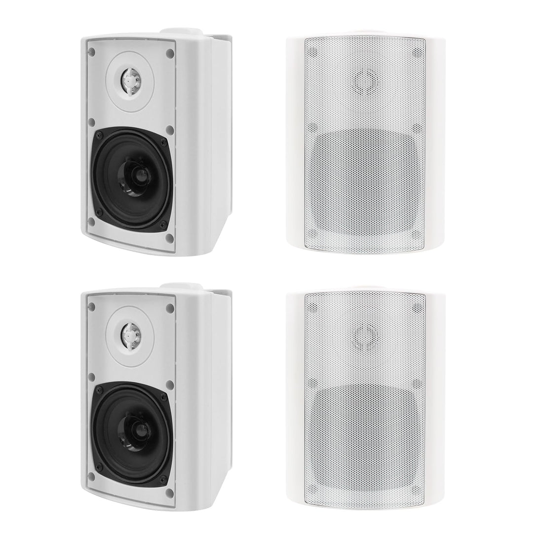 Herdio 4 Zoll Bluetooth Outdoor-Lautsprecher 400 Watt Wasserdicht Aussenlautsprecher für Garten, Ter