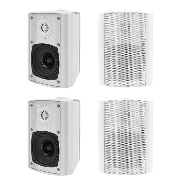 Herdio 4 Zoll Bluetooth Outdoor-Lautsprecher 400 Watt Wasserdicht Aussenlautsprecher für Garten, Ter