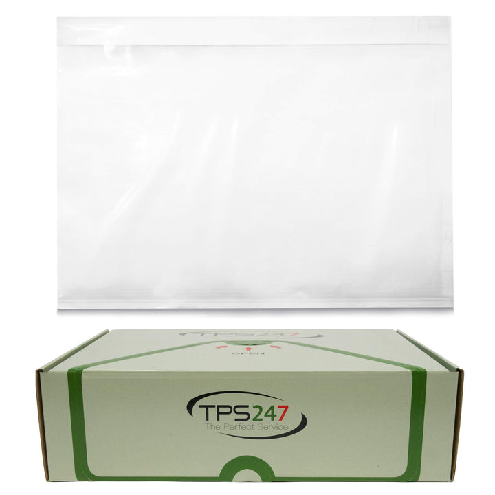 TPS247 Lieferscheintaschen - Dokumenttaschen DIN C5 für A5 EXTRA STRONG transparent selbstklebend (2