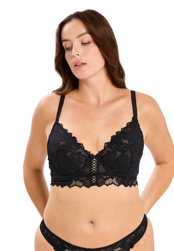 Sans Complexe Damen Arum Crop Top, (Noir Or), 75C