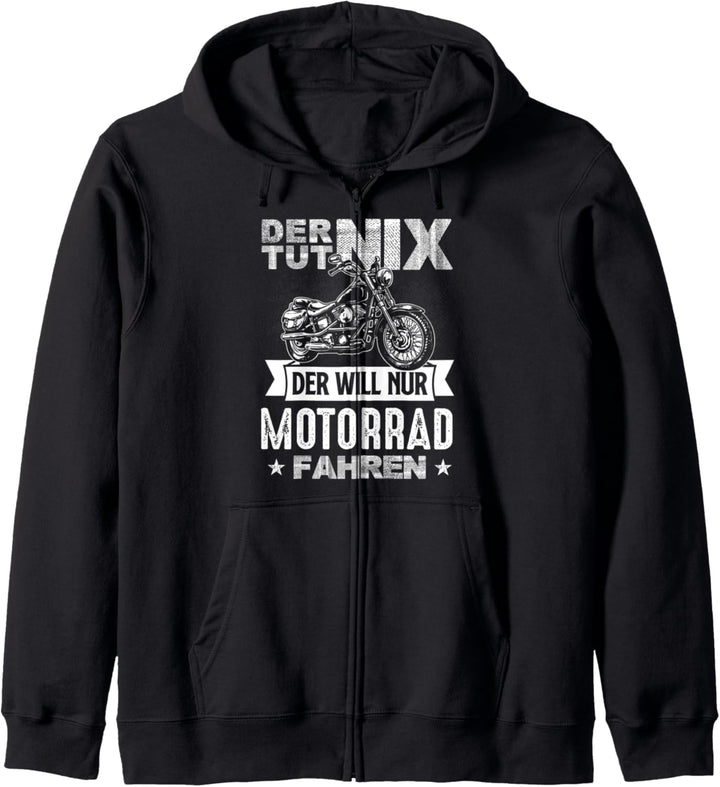 Der Tut Nix Der Will Nur Motorrad Fahren Kapuzenjacke