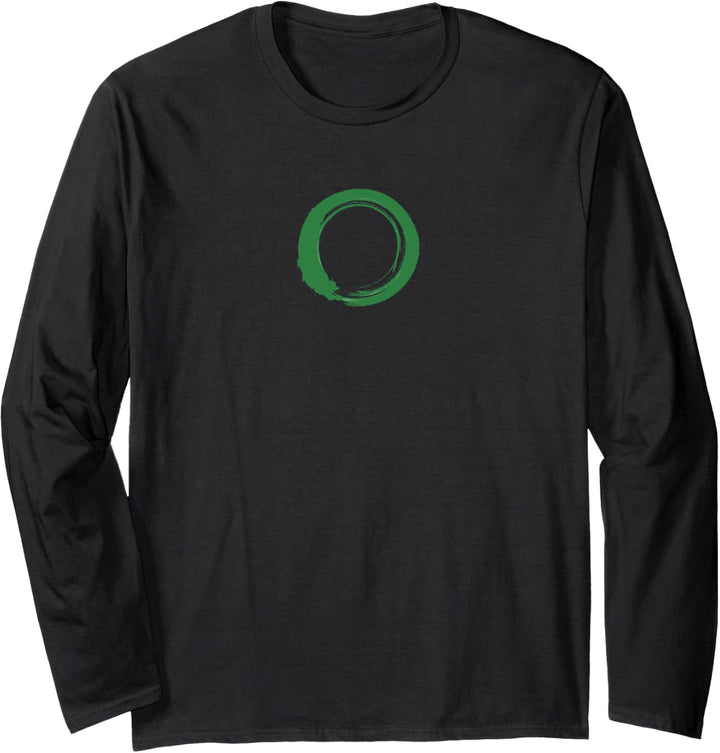 Atheist Symbol - Green Circle - International Atheist Day Langarmshirt