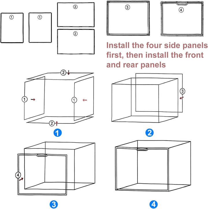 Babyflasche Organizer, 3-Etagen Klar Acryl Lagerung Box mit 2 Entfernbar Trennwände &amp; Magnet Tür Gro