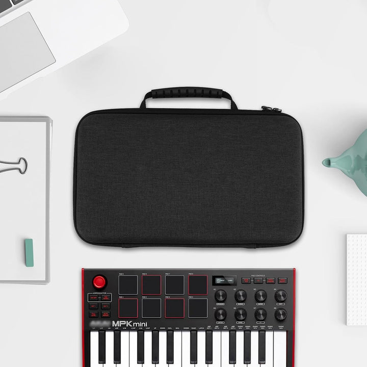 Geekria Hardshell-Case kompatibel mit Akai Professional MPK Mini MK3, 25-Tasten Ultra-portabler USB-
