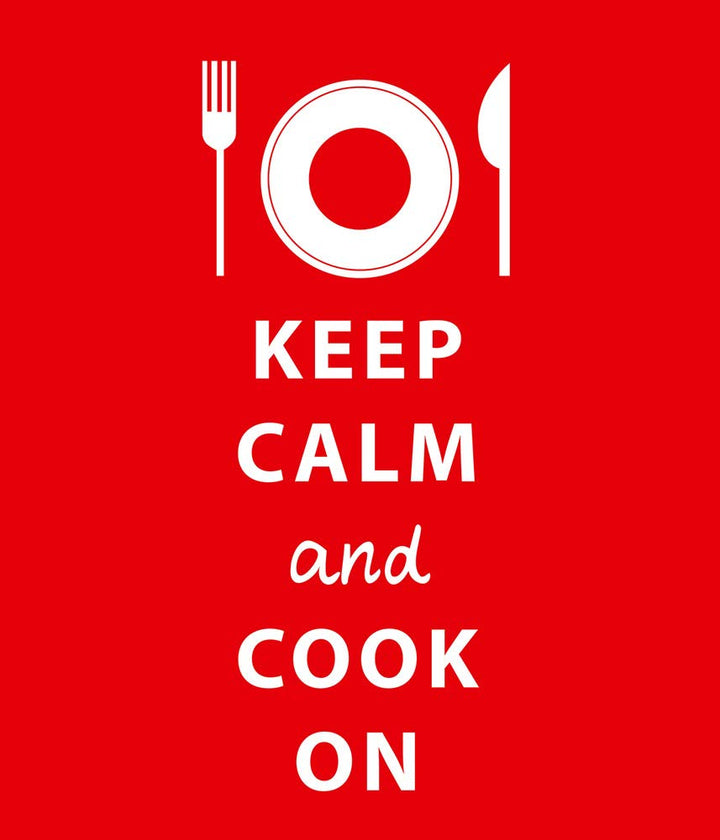 WENKO Glasrückwand Keep Calm - Spritzschutz, Gehärtetes Glas, 70 x 60 cm, Mehrfarbig, Keep Calm