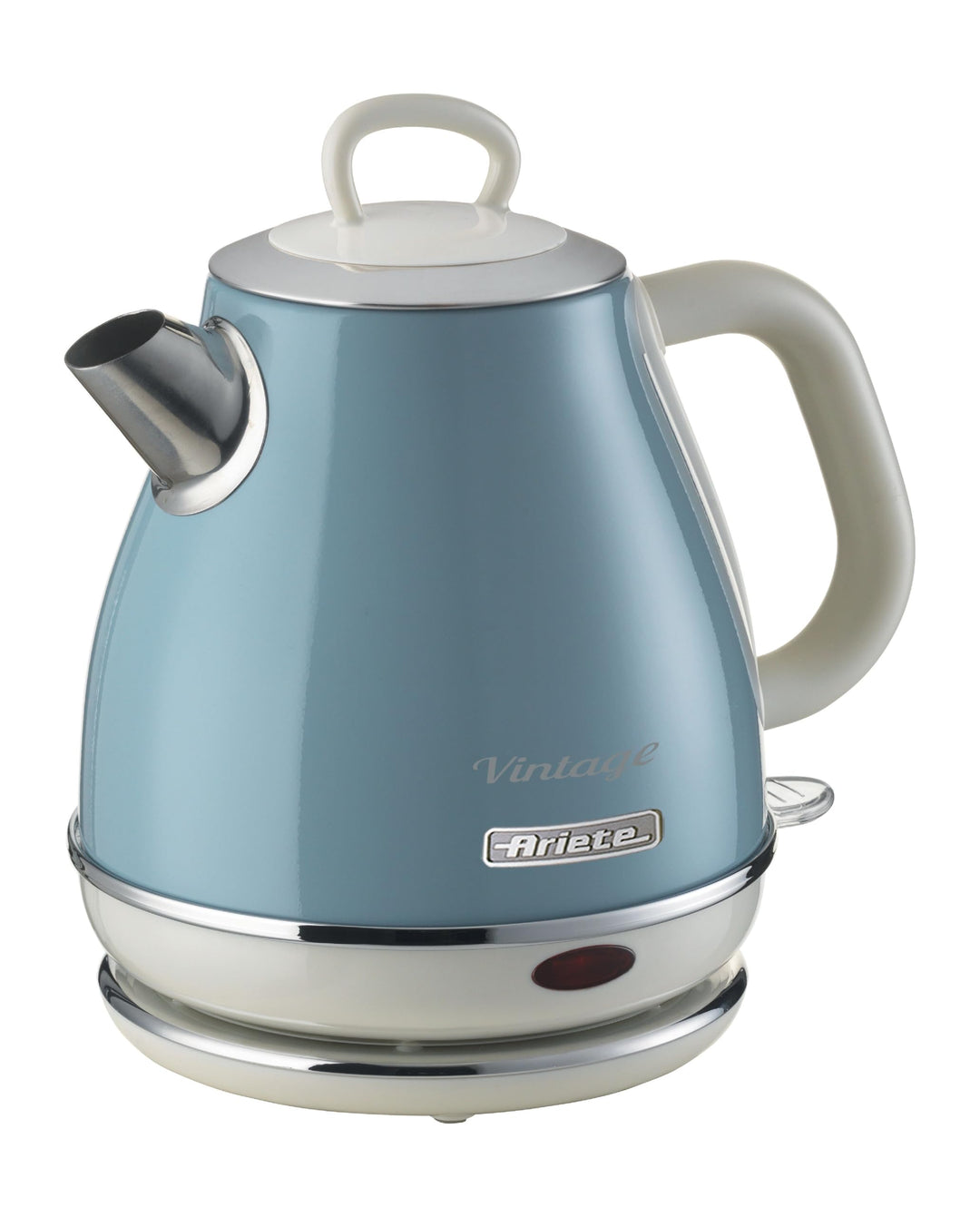 Ariete Vintage Wasserkocher 2868, Retro Elektrischer Wasserkocher mit Kabellosem 360°-Sockel, Abscha