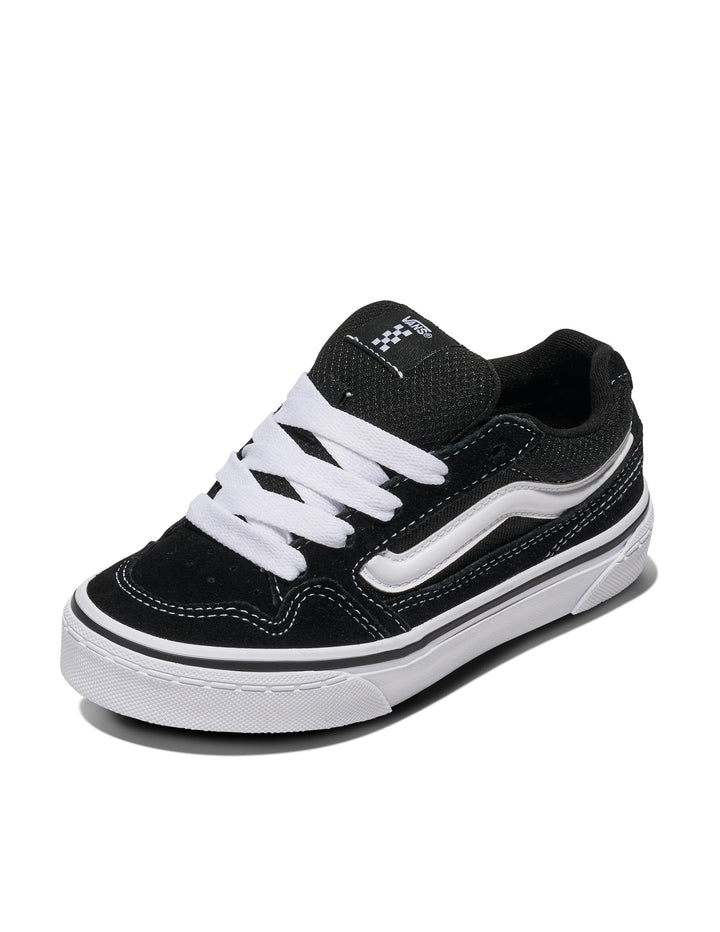 Vans Unisex Kinder Caldrone Sneaker 39 EU Suede Mesh Black White, 39 EU Suede Mesh Black White