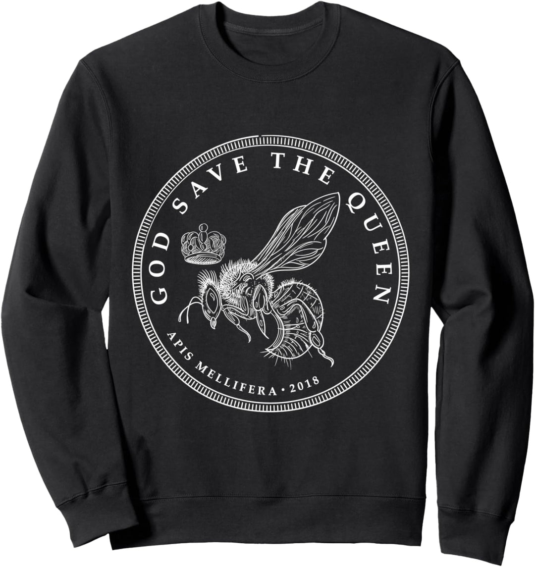 God save the Queen Bee Bienen Imker Bienenzüchter Sweatshirt