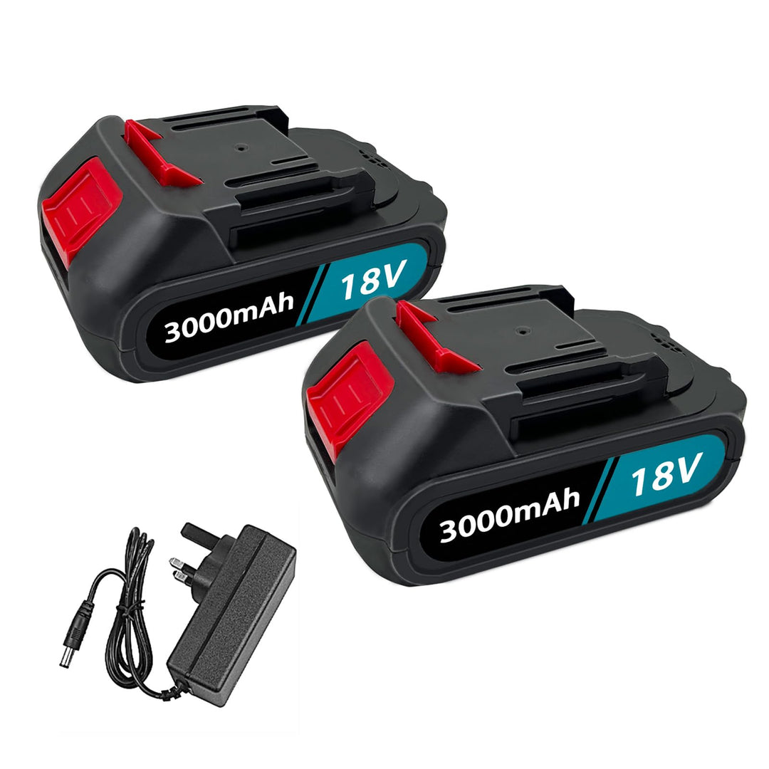18V 2pcs 3.0Ah Ersatzbatterien und Ladegeräte