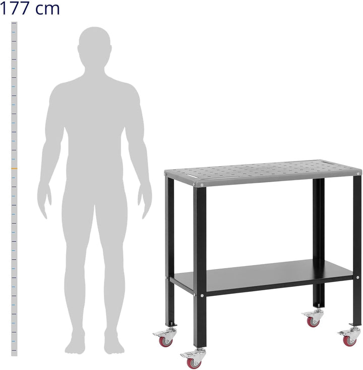 Stamos Welding Group SWG-TABLE915 Schweisstisch mit Rädern 544 kg 91,3 x 46 cm Schweisstisch Lochpla