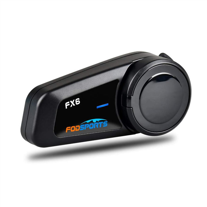 Fodsports FX6 Motorrad Bluetooth Headset, Intercom Motorrad kommunikationssystem bis zu 6 Motorräder