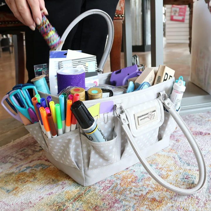Everything Mary Basteltaschen Hellbraun Gepunktet, Hellbraun Gepunktet