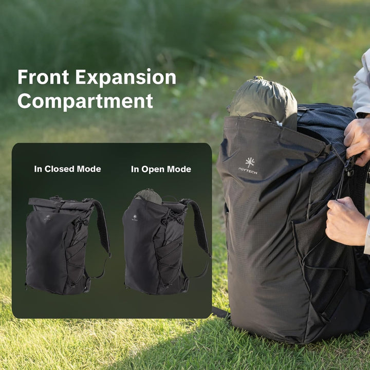 PGYTECH OnePro Ultralight Kamerarucksack Erweiterbar 20L-40L Outdoor Reisen Schwarz 20L, Schwarz 20L
