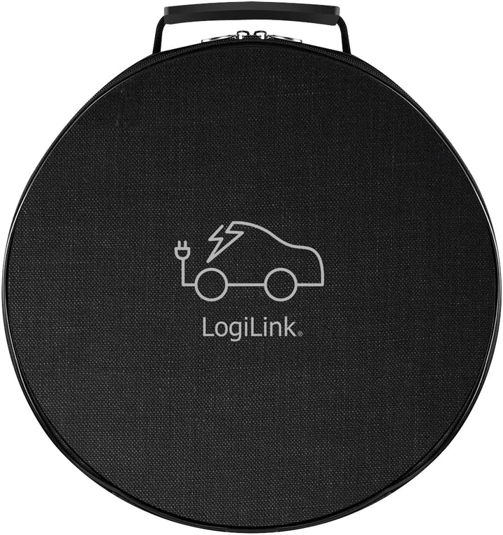 LogiLink E-Auto-Ladekabel, Typ 2, 3-phasig, 32 A, 22 kW, mit Tasche, 7,5 m