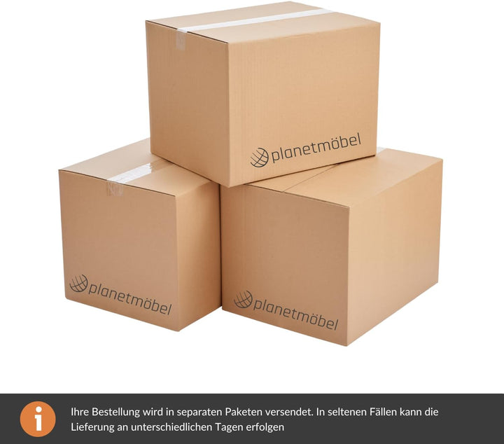 Planetmöbel Badmöbel Set aus Waschtisch + Waschbecken + Spiegelschrank, Gäste Bad WC, Farbe Sonoma E
