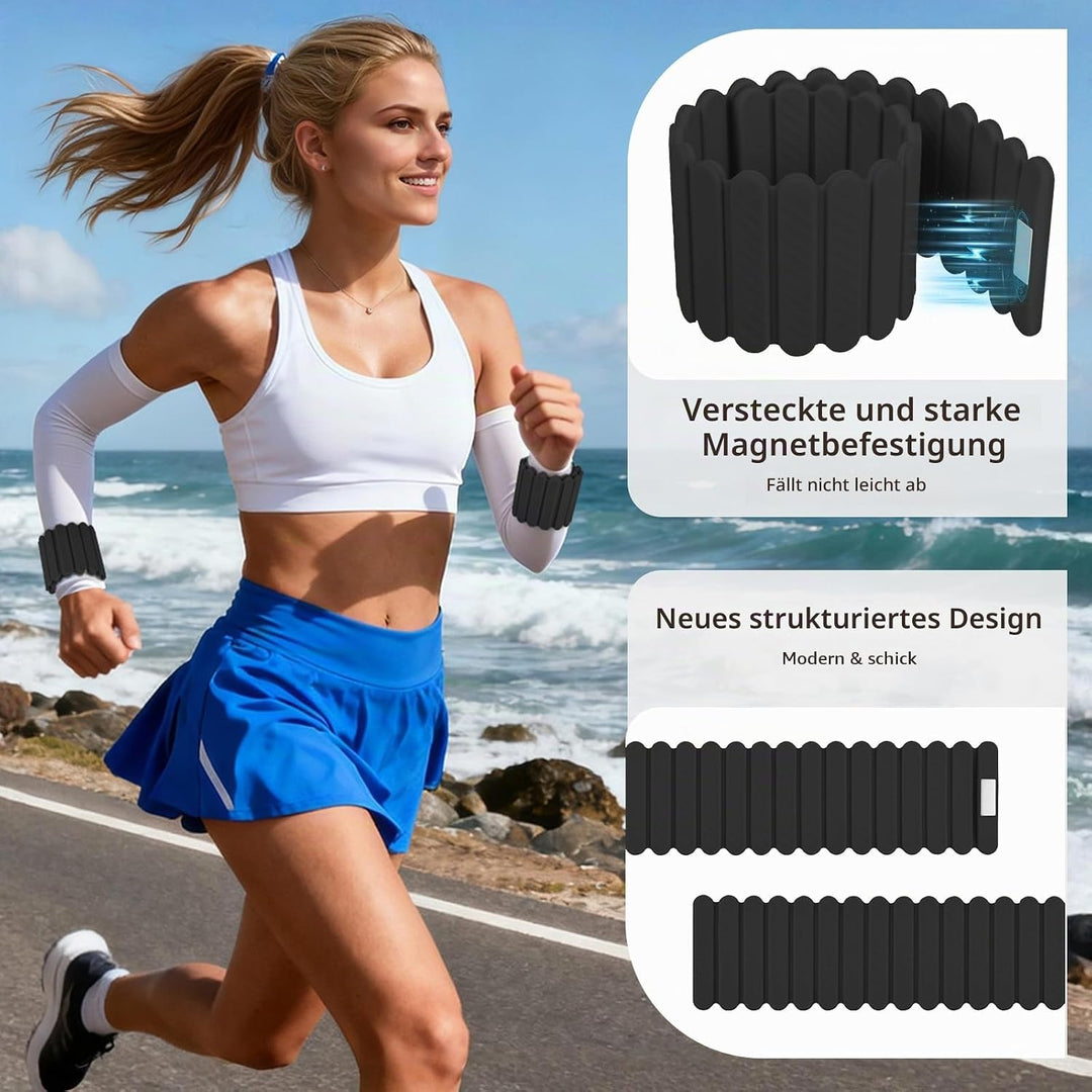 Abahub Magnetische Gewichte Hand Fuss Wrist Ankle Weights Handgelenk Gewichte für Beine und Arme Set