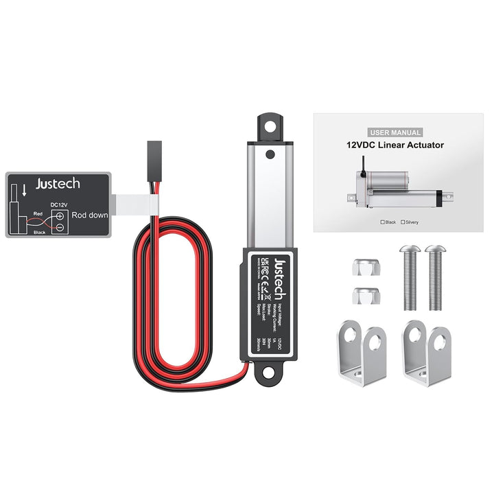 Justech Micro Linear Actuator 12V 30N Linearantrieb Motor 30mm Mini Electric Lineartechnik für Auto