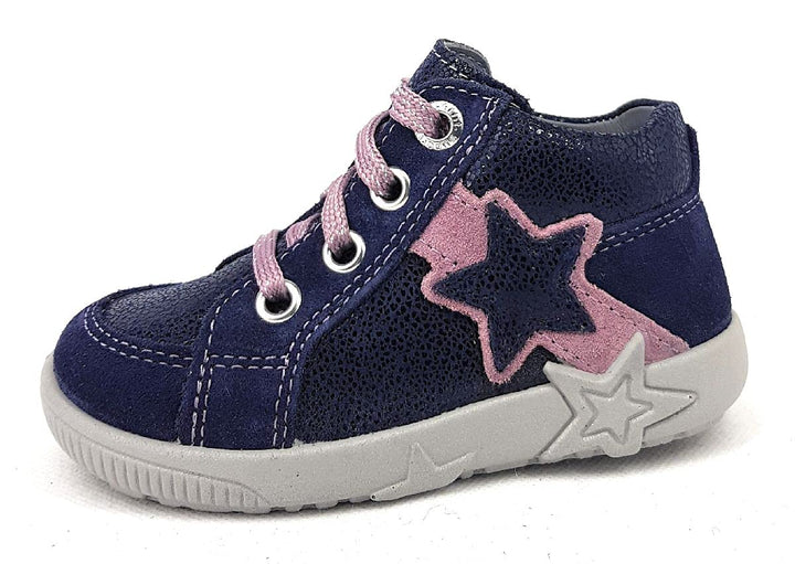 Superfit Baby Mädchen Starlight Sneaker, Blau Blau Lila 80