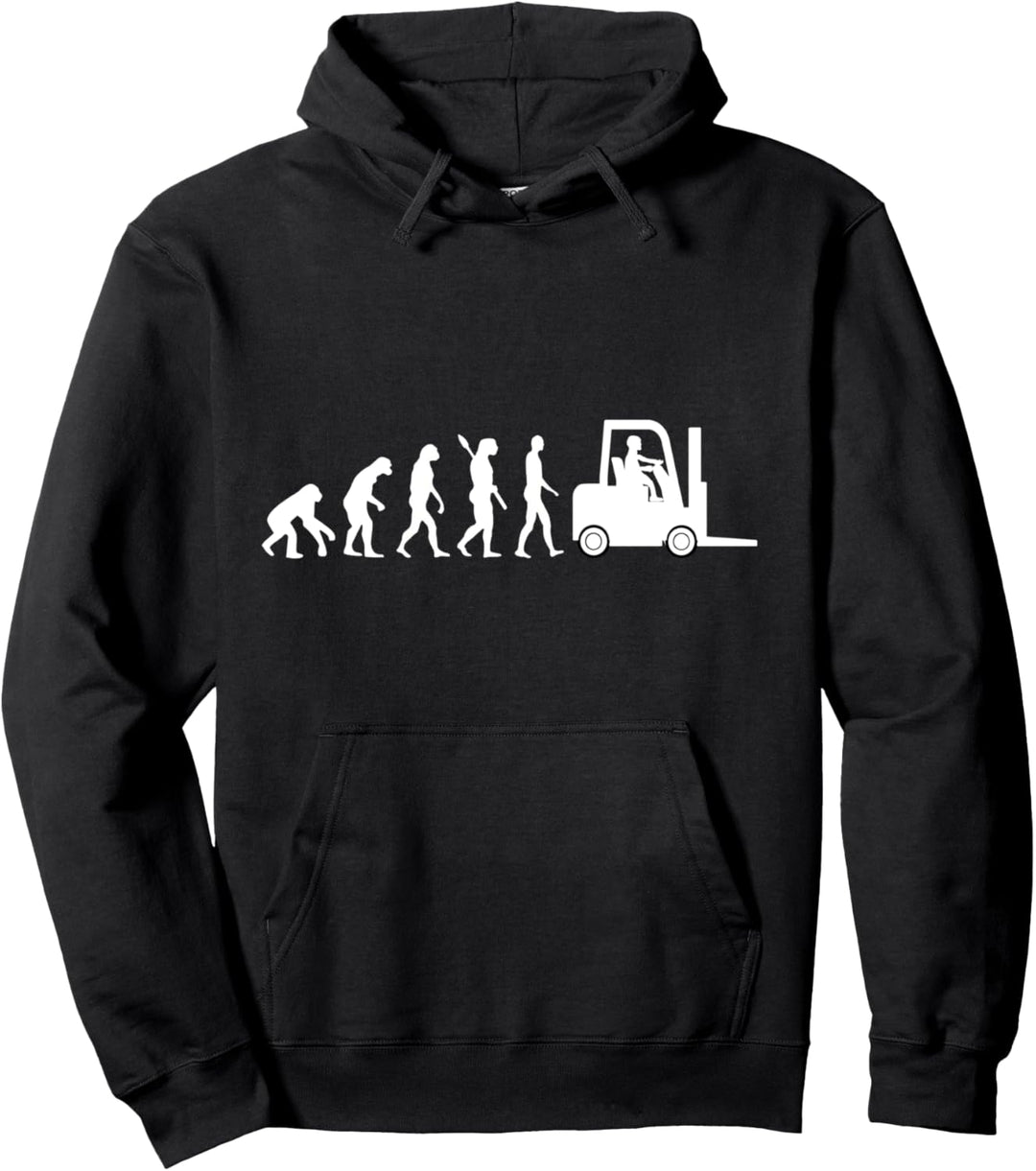 Gabelstapler Staplerfahrer Evolution Lagerarbeiter Lagerist Pullover Hoodie