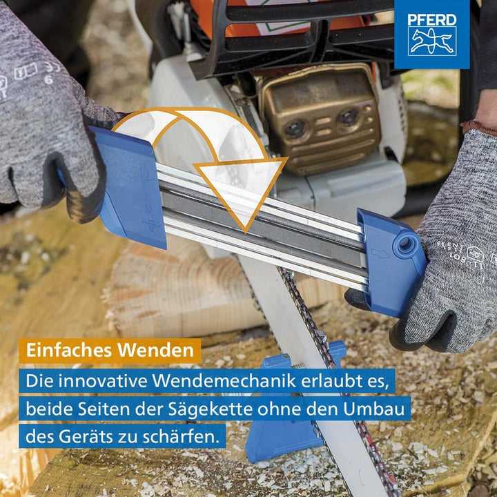 PFERD 17301 Kettensägeschärfgerät CHAIN SHARP CS-X, Feilen-ø 4,8 mm, 11098048 – Sägezahn und Tiefenb