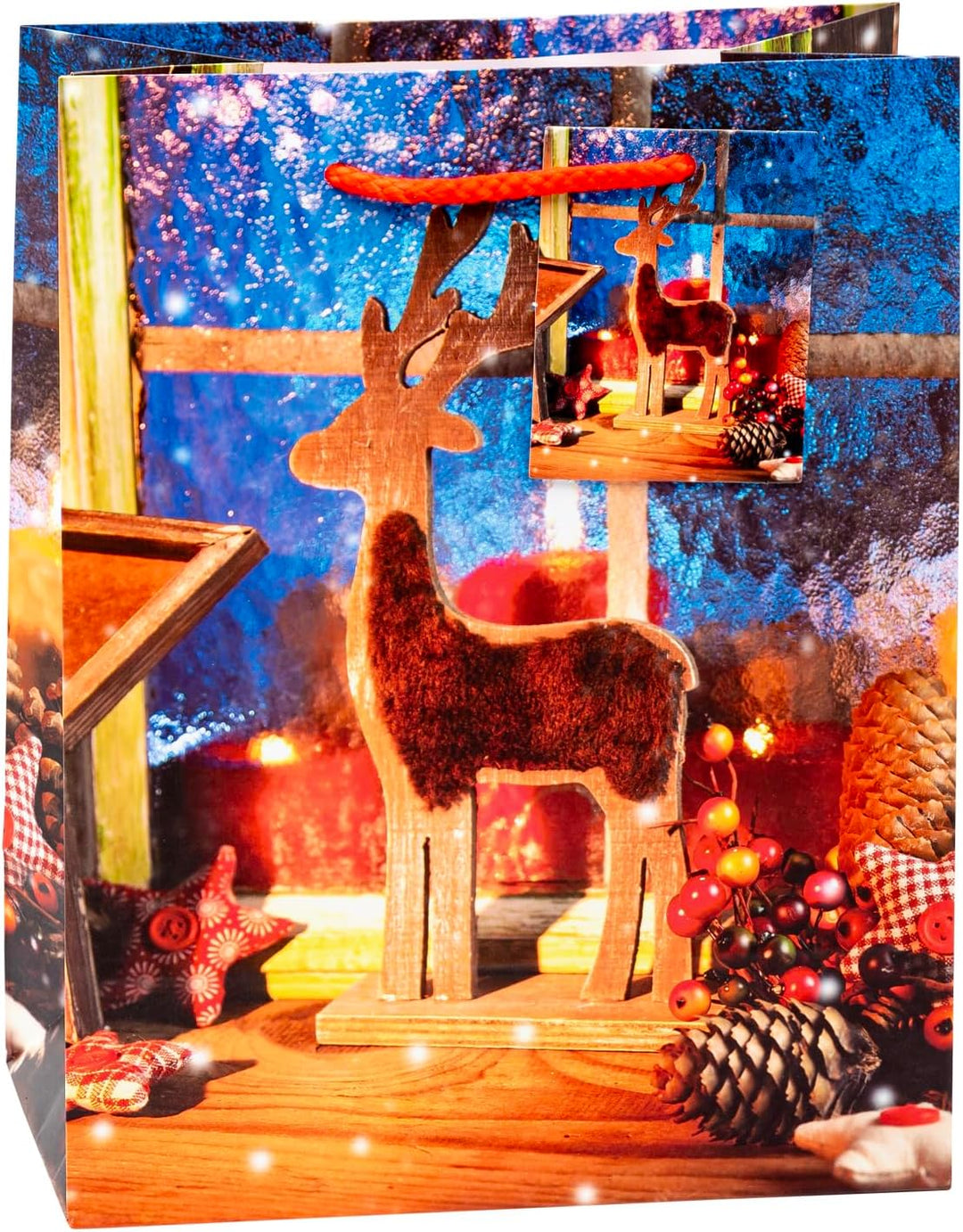TSI Geschenktüten WEIHNACHTEN SERIE 10, 12er Packung, Grösse: Mittel (HxBxT 23 x 18 x 10 cm), Art. N