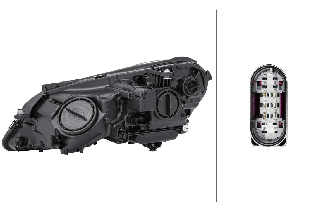 HELLA 1EL 010 800-021 DE/Halogen-Hauptscheinwerfer - rechts - für u.a. Mercedes-Benz E-Class (W212)