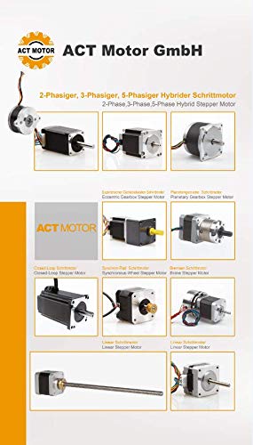 DE-SHIP FREE 1PC 34HS7440D14L34J5-25 78mm 640oz-in 4A Φ14mm Bipolar Key Way Shaft 1.8° CNC OEM ACT M