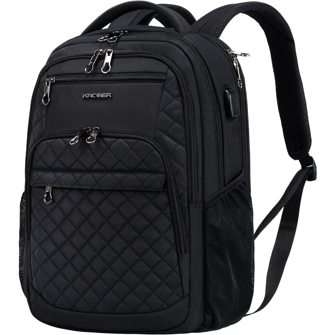 KROSER Laptop Rucksack 17,3'' Business Rucksack Schulrucksack Grosser Wasserdicht Taschen Reise Back