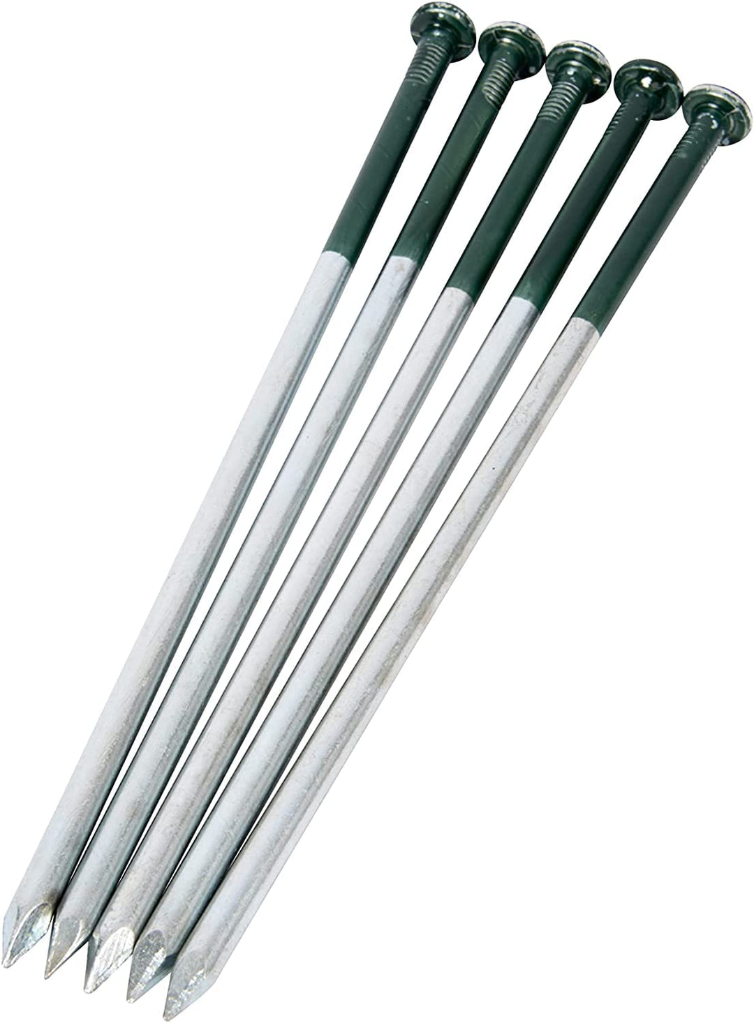 KAHEIGN 50Pcs Kunstrasennägel Stahlnägel Set, 5mm x 150mm verzinkte Rundkopfnägel Nagel-Set zur Befe