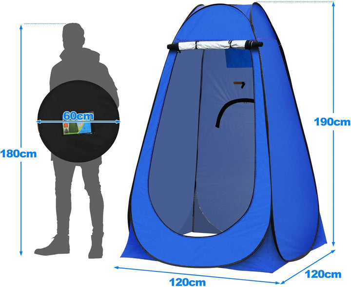 TUKAILAI Camping Toilettenzelt Duschzelt Pop Up Umkleidezelt Privatsphäre Toilette Umkleidekabine La
