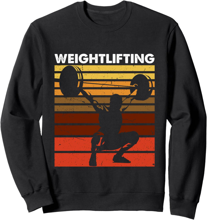 Gewichtheben Sport Retro Vintage Gym Workout Gewichtheber Sweatshirt