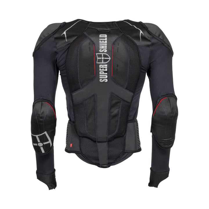 SUPER SHIELD Protektorenjacke, Rückenprotektor, Ellenbogenprotektoren &amp; Schulterprotektoren, Level 2