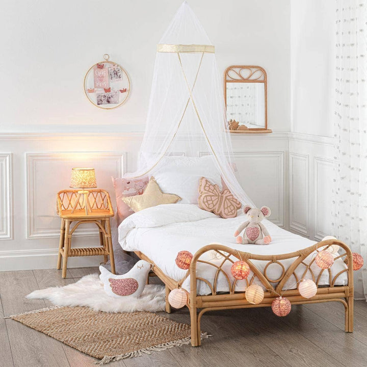 Kinder-Nachttisch - Rattan H. 56 cm - Beige - Atmosphera créateur d&
